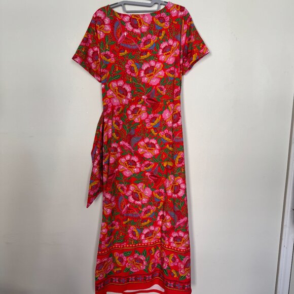 NWT Sezane x Farm Rio collab - Pippa Dress - floral/tropical/bird print - size L - Picture 7 of 17